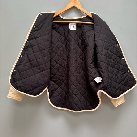 Totême Quilted Cotton Canvas Jacket Beige 34 - Picture 11 of 14